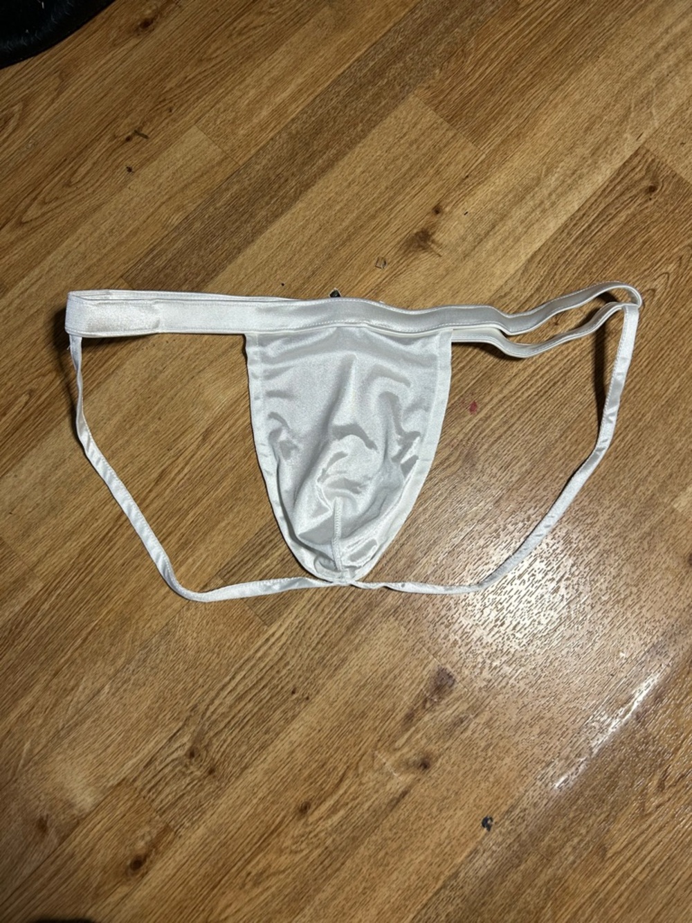 Champion White Satin Men's Athletic Pouch Brief
